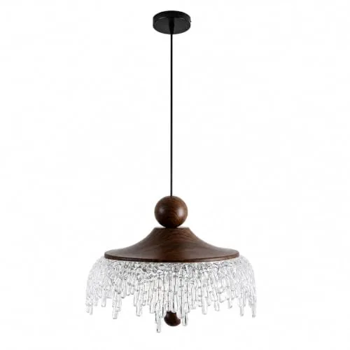 Clear 1-Light Acrylic Pendant view 2
