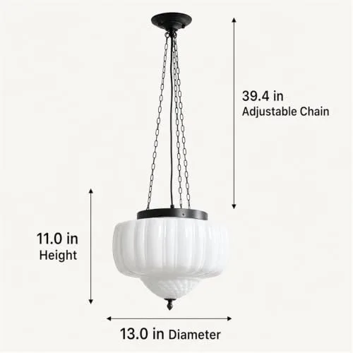 White Pendant view 3