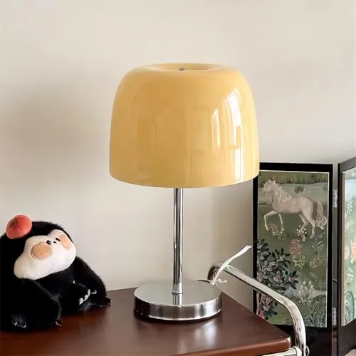 Bauhaus Vintage Cream Glass lamp Lovely Home Decor Light view 2