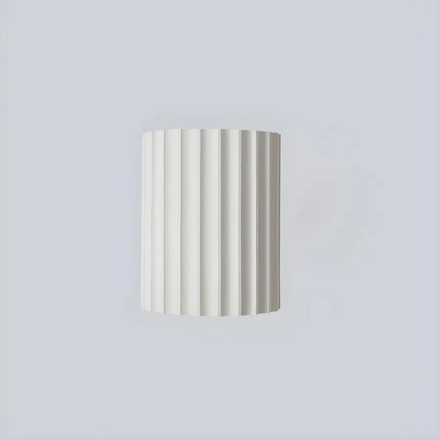 White 2-Light Resin Sconce view 1