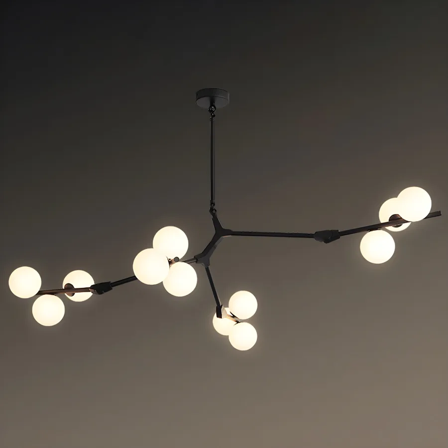 Gold 12-Light Glass Linear view 1