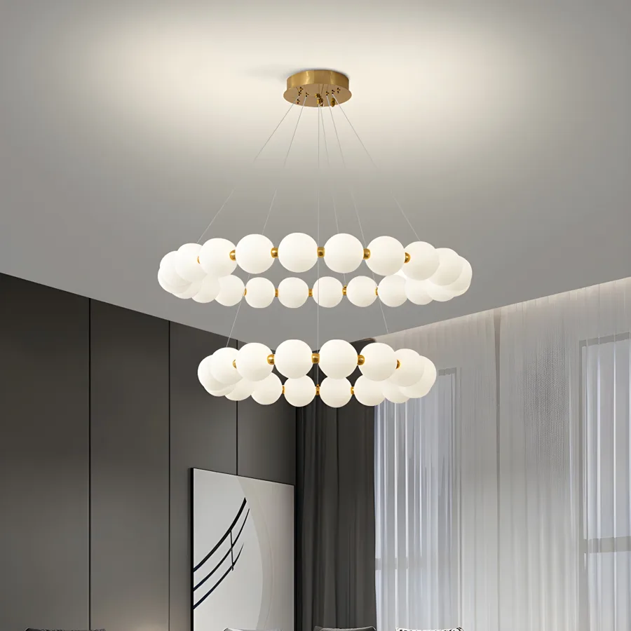 White 19-Light Plastic Globe view 1