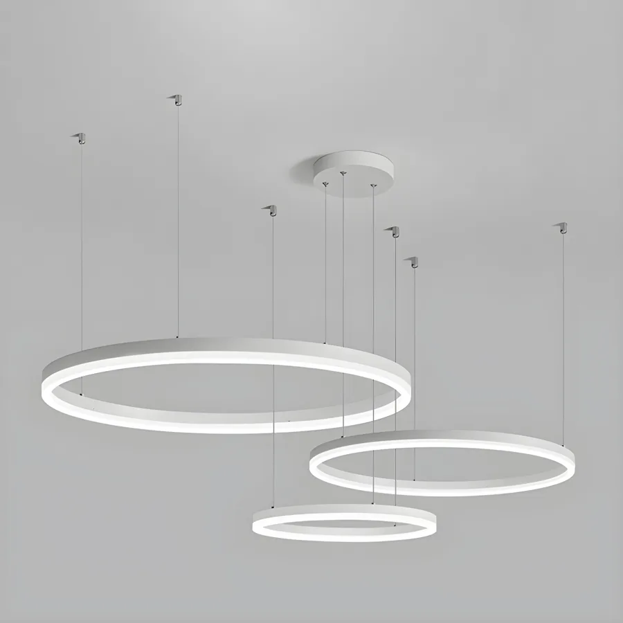 White 3-Light Acrylic Tiered view 1
