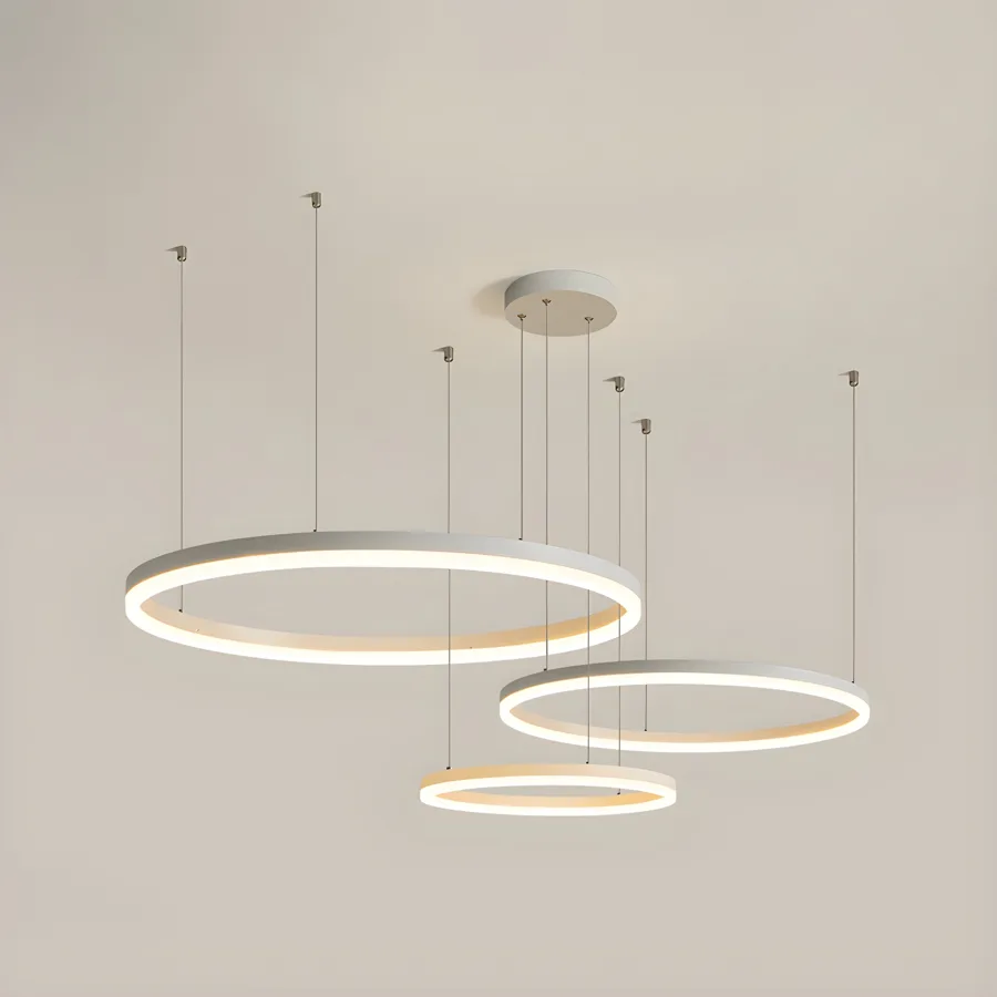 White 3-Light Acrylic Tiered view 2