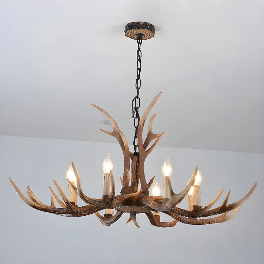 Brown 6-Light Chandeliers view 1
