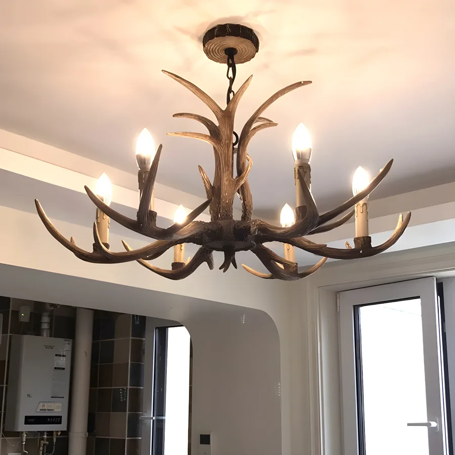 Brown 6-Light Chandeliers view 3