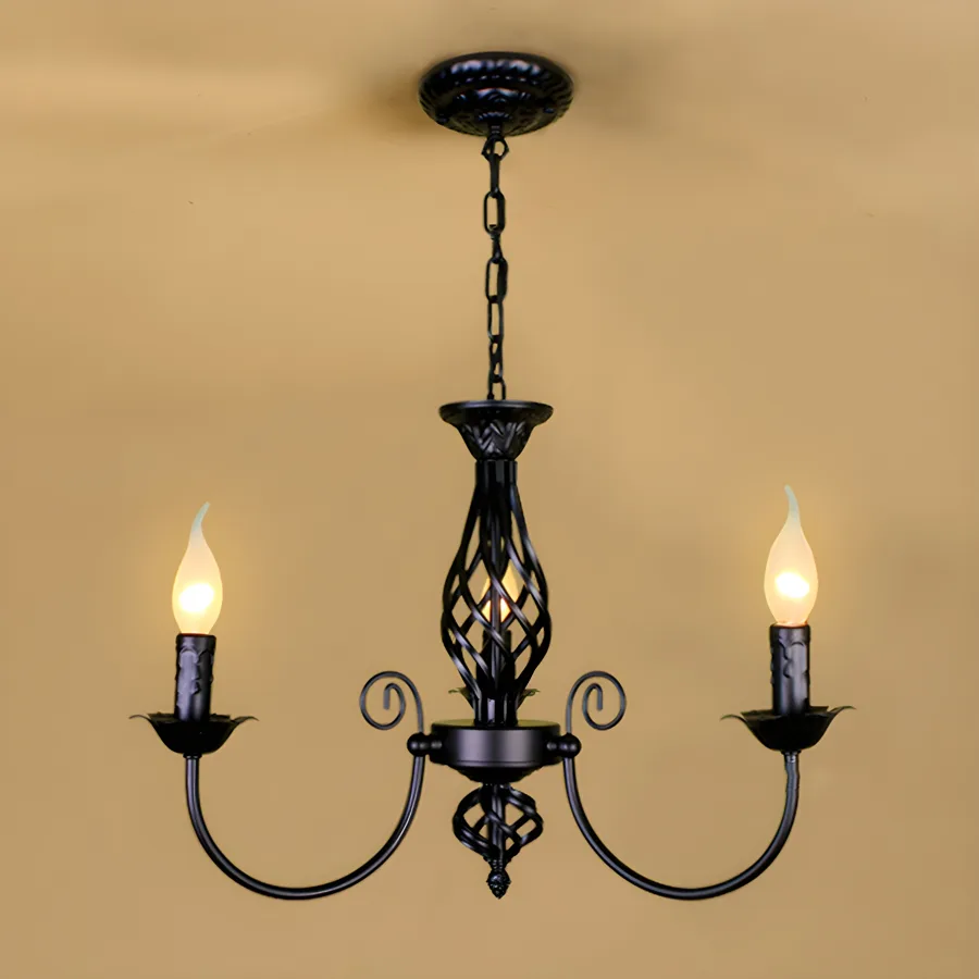 Black 10-Light Candle Shape view 1