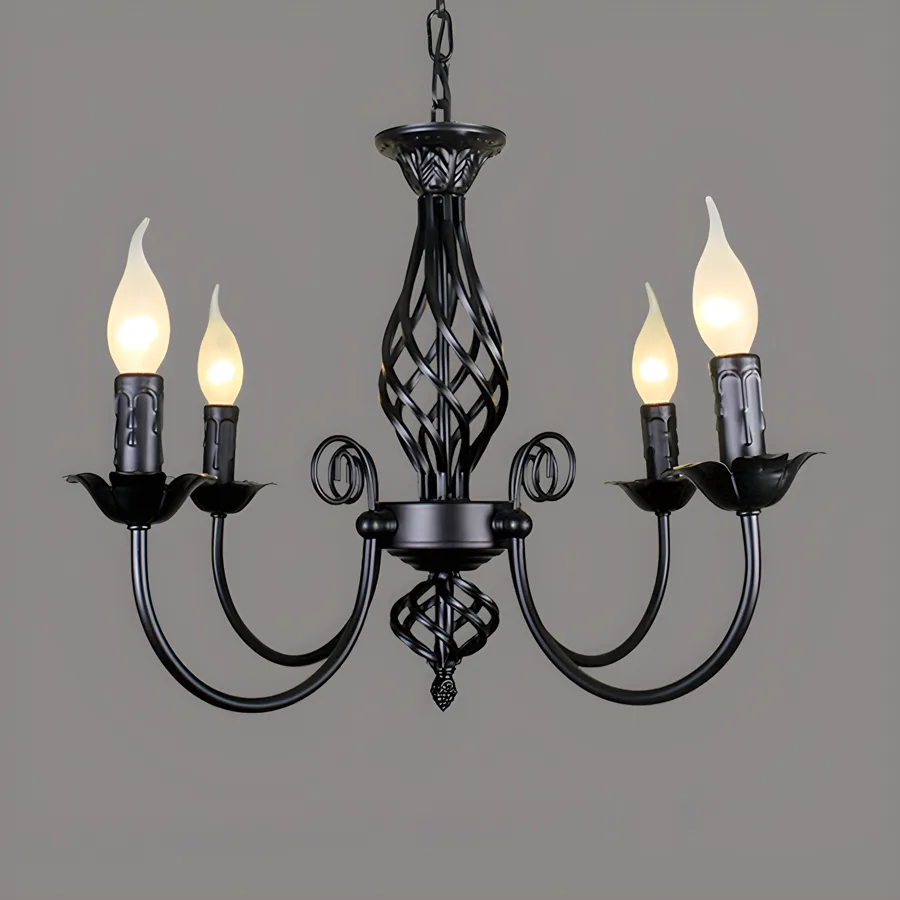 Black 10-Light Candle Shape view 2