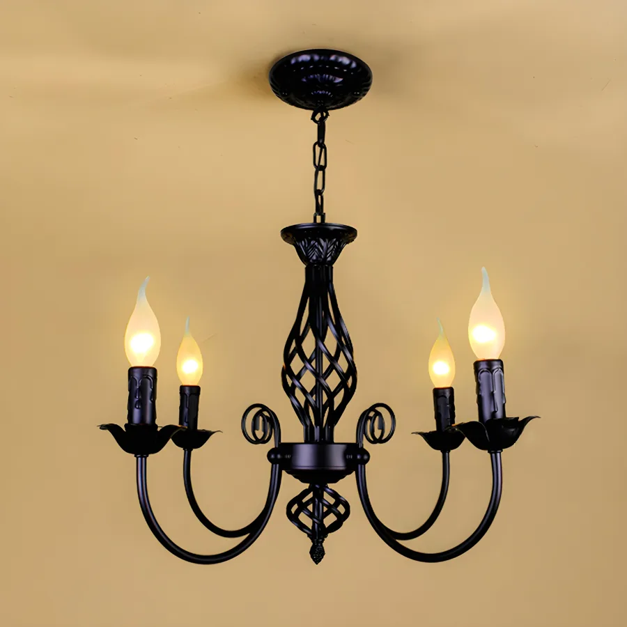 Black 10-Light Candle Shape view 3