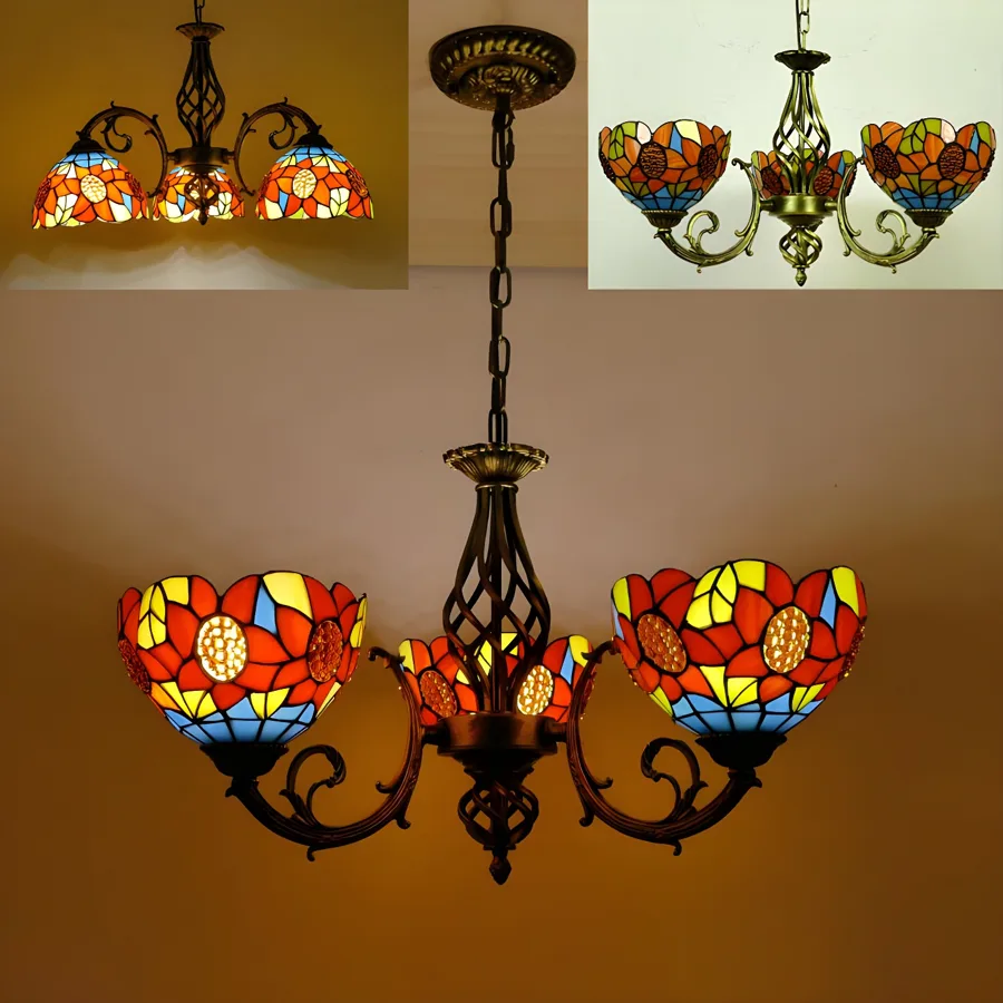 Cream 3-Light Glass Novelty view 3