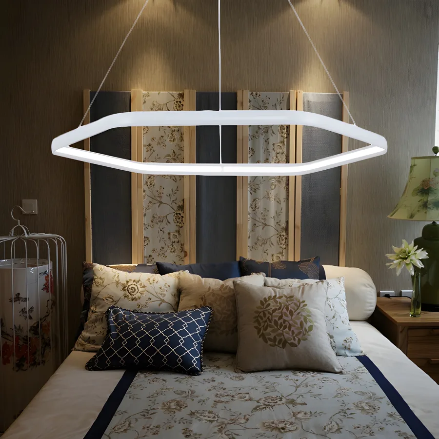 White 1-Light Chandeliers view 3