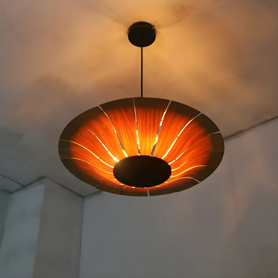 Reddish Brown 3-Light Chandeliers view 2