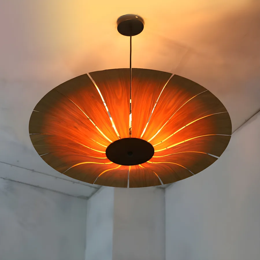 Reddish Brown 3-Light Chandeliers view 3