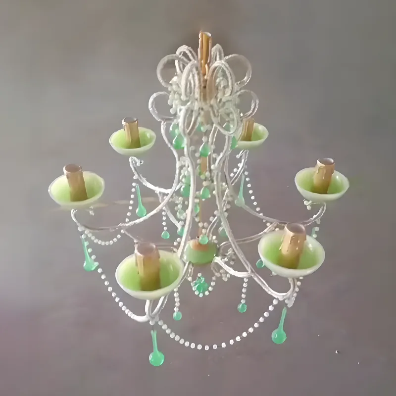 Green 4-Light Candle Shape view 1