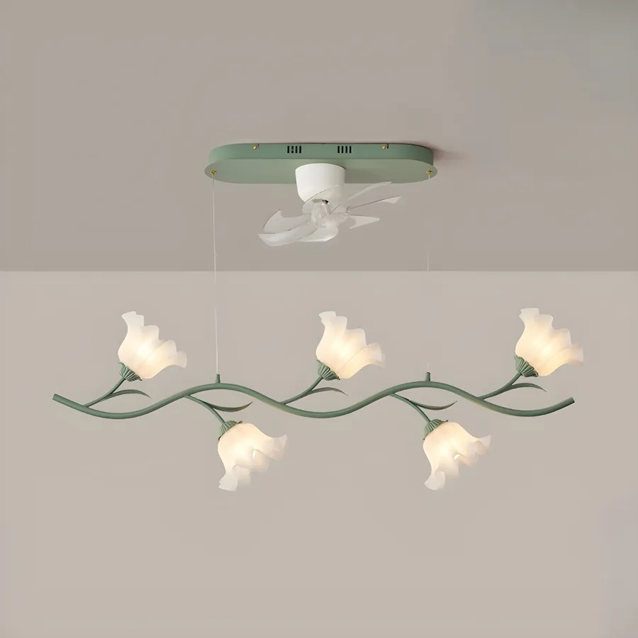 Green 5-Light Flush-Mount Type view 1
