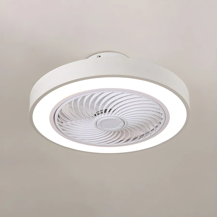 White 1-Light Flush-Mount Type view 3