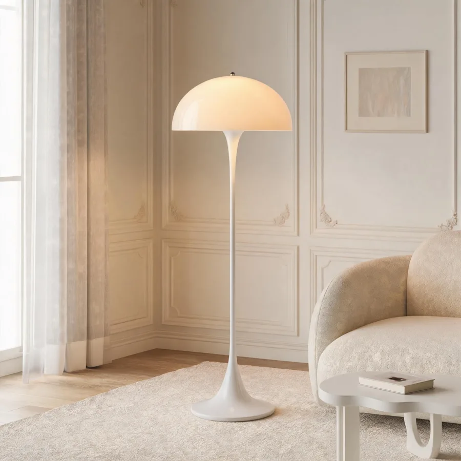White 1-Light Acrylic Novelty view 2