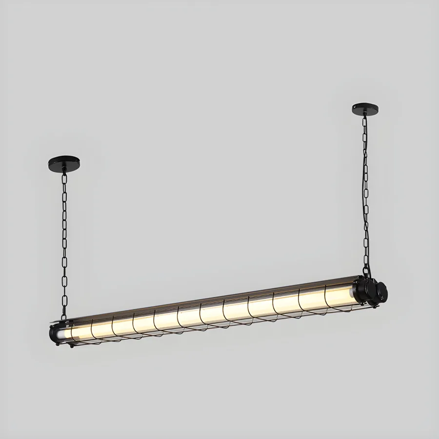 Black 1-Light Glass Island Lights view 2