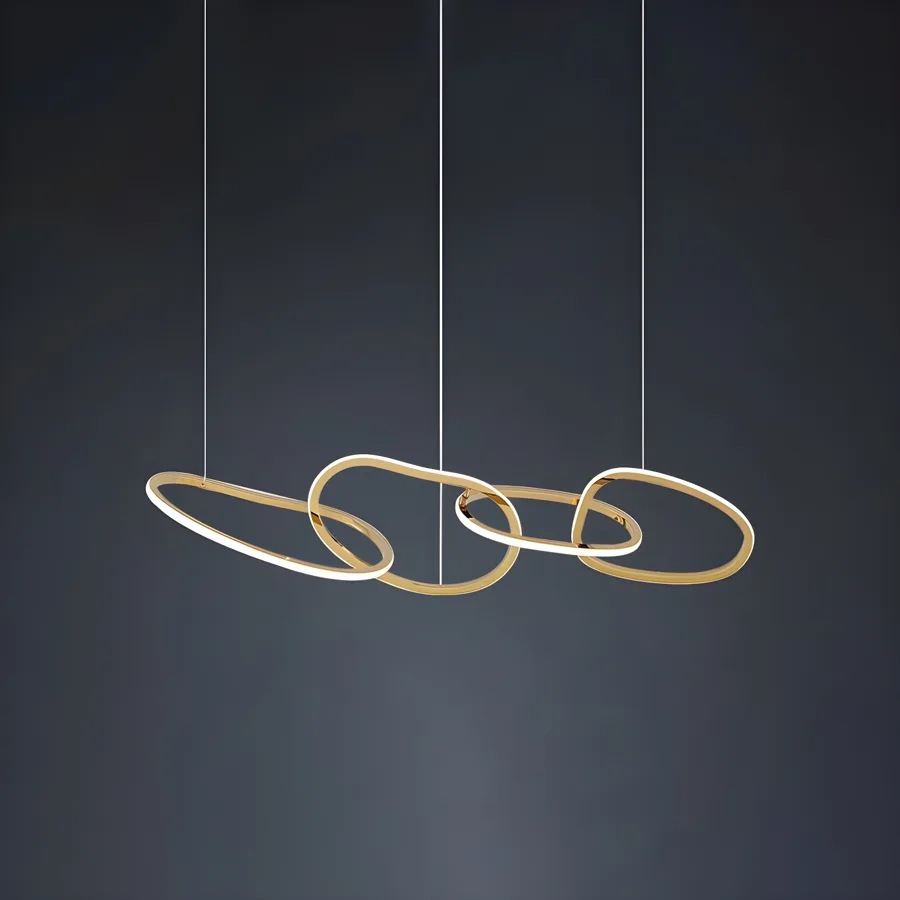 Gold 3-Light Silicone Linear view 1