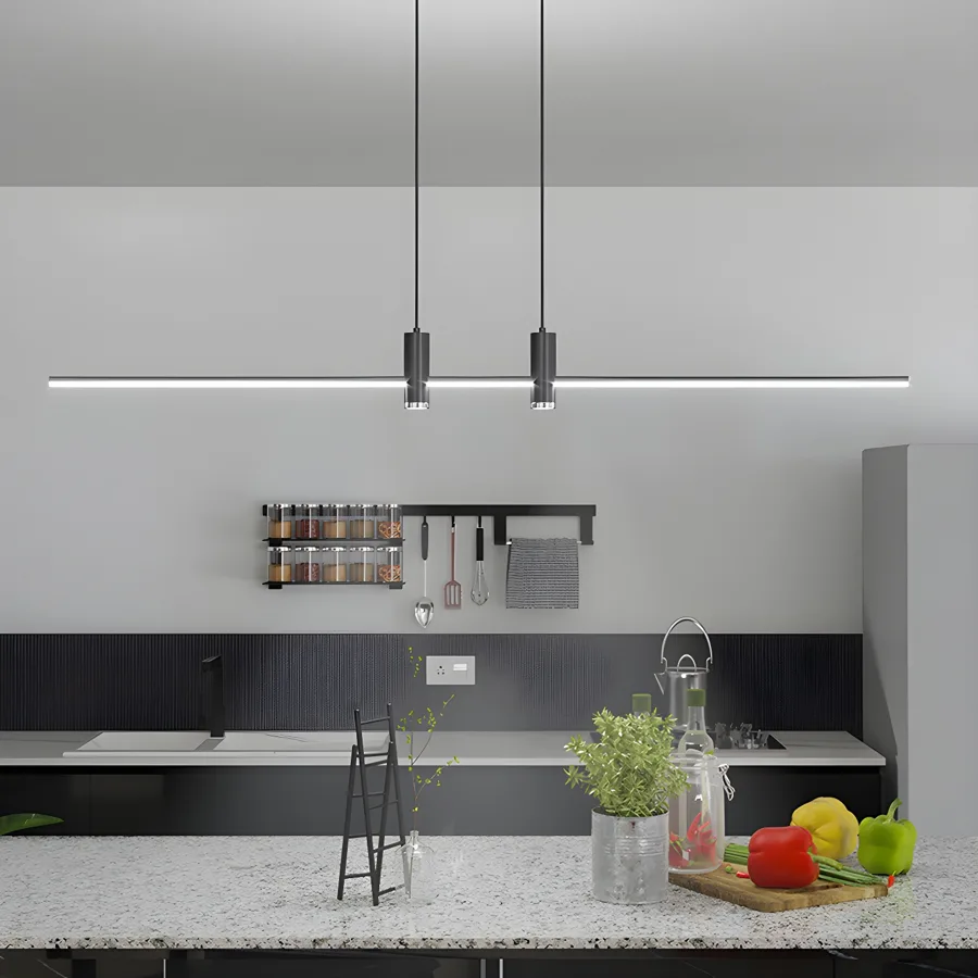 Black 4-Light Silicone Linear view 1