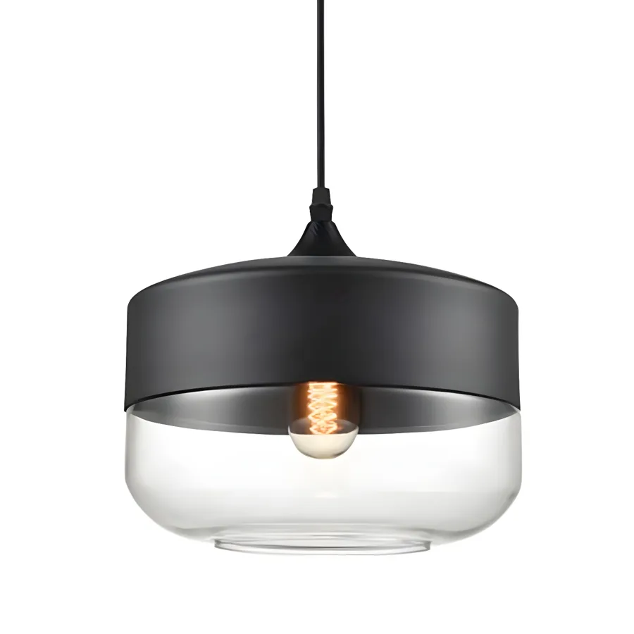 Clear 1-Light Glass Pendant Lights view 1