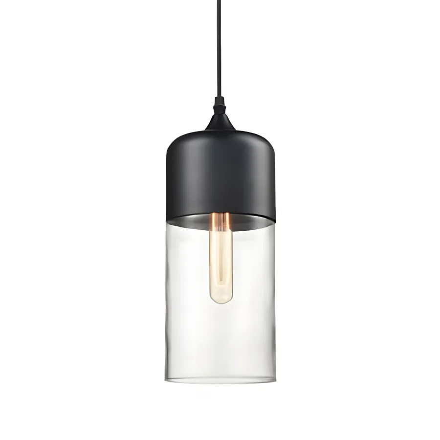 Clear 1-Light Glass Pendant Lights view 2