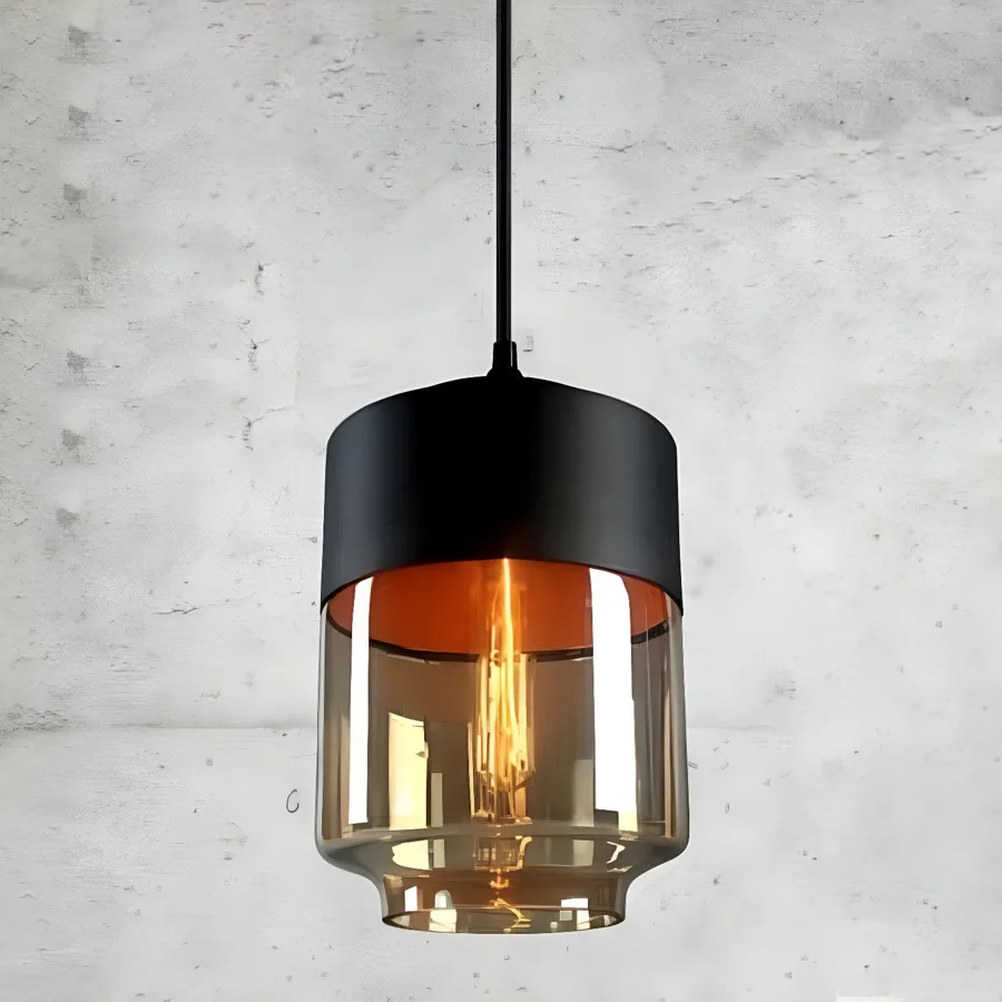 Clear 1-Light Glass Pendant Lights view 3