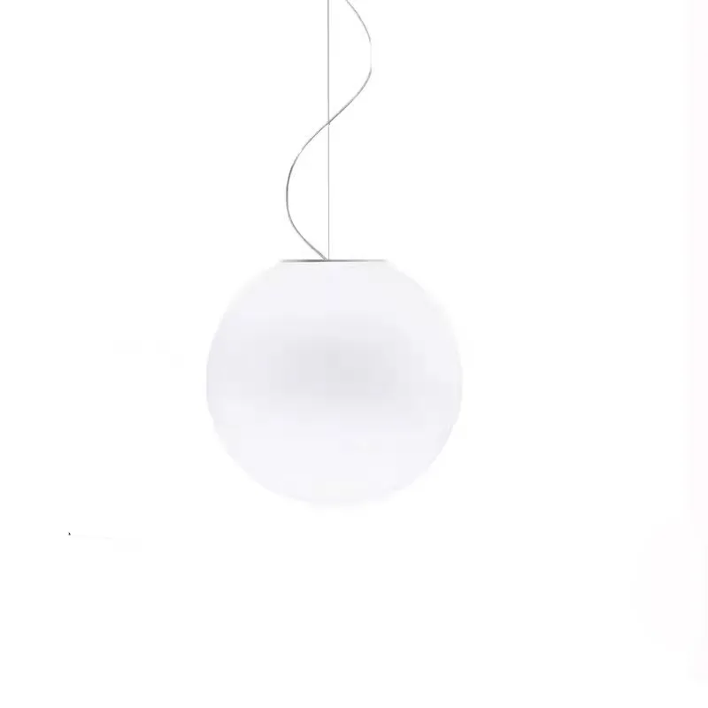 White 1-Light Glass Globe view 1