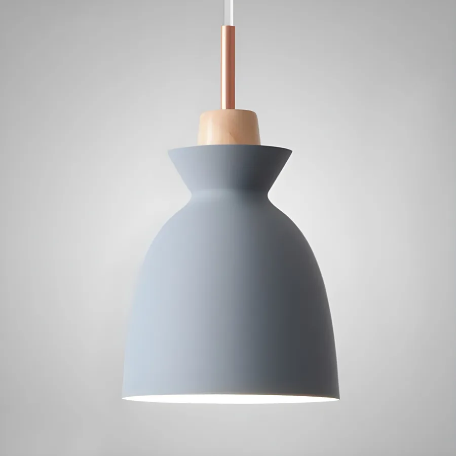 Yellow 1-Light Aluminum Bell Shape view 3