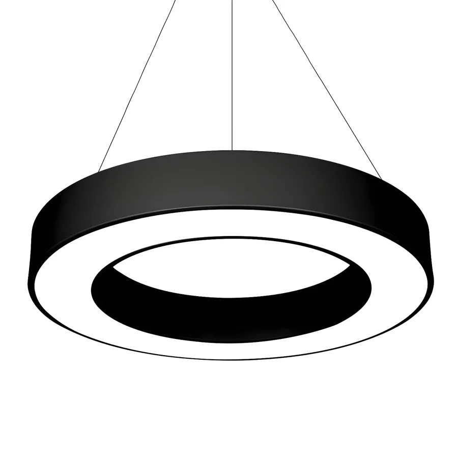 Black 1-Light Plastic Geometric view 2