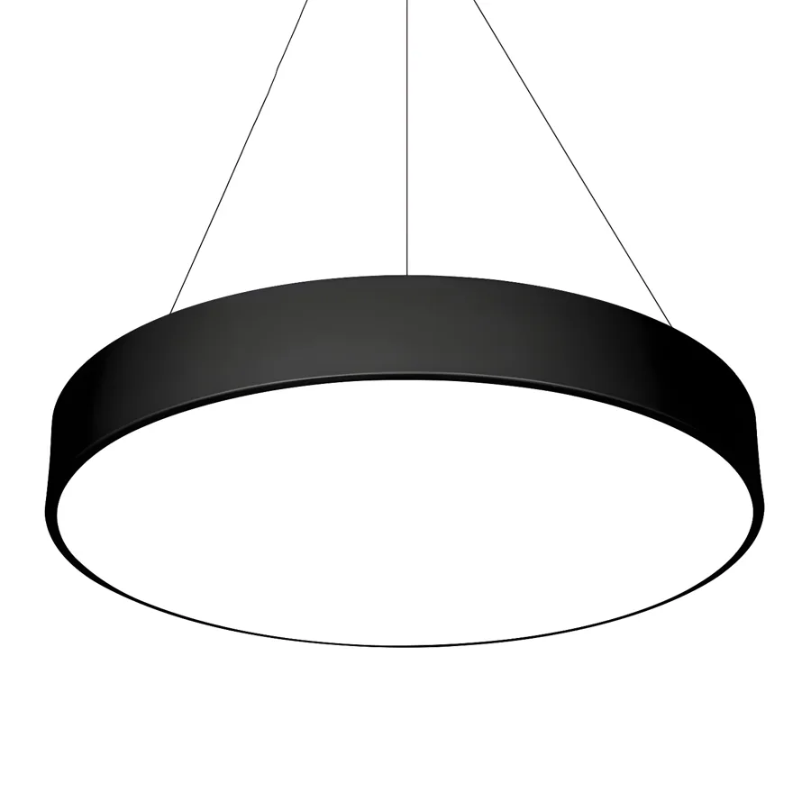 Black 1-Light Plastic Geometric view 3