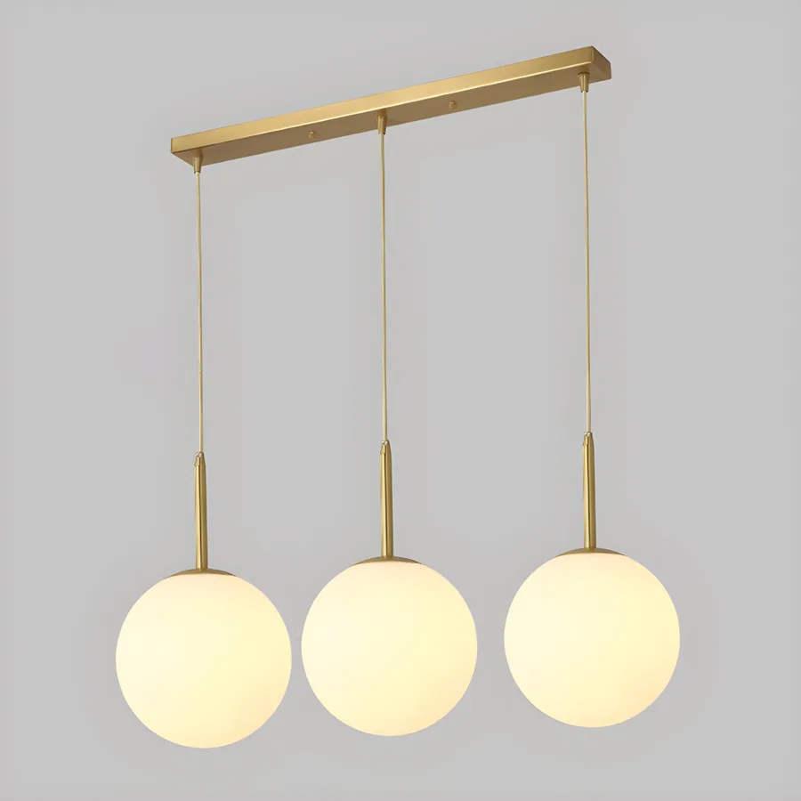 Gold 1-Light Glass Globe view 2