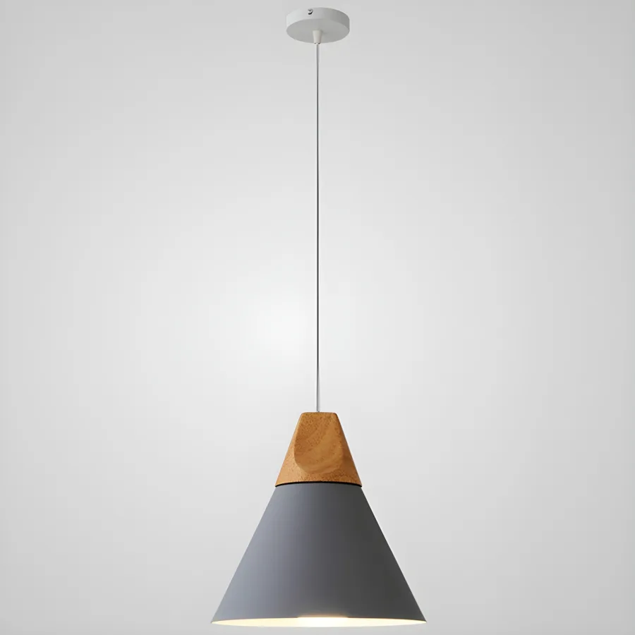 Black 1-Light Aluminum Cone view 2