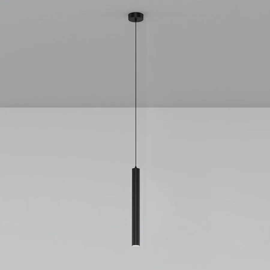 White 1-Light Iron Cylinder view 2