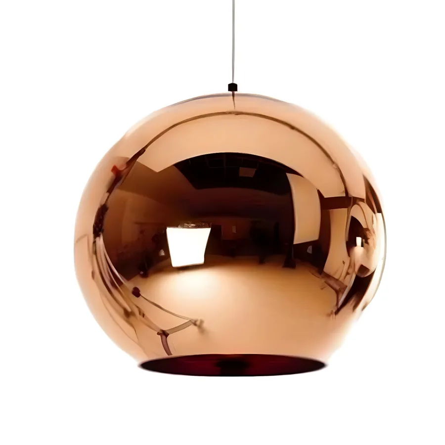 Gold 1-Light Glass Globe view 2