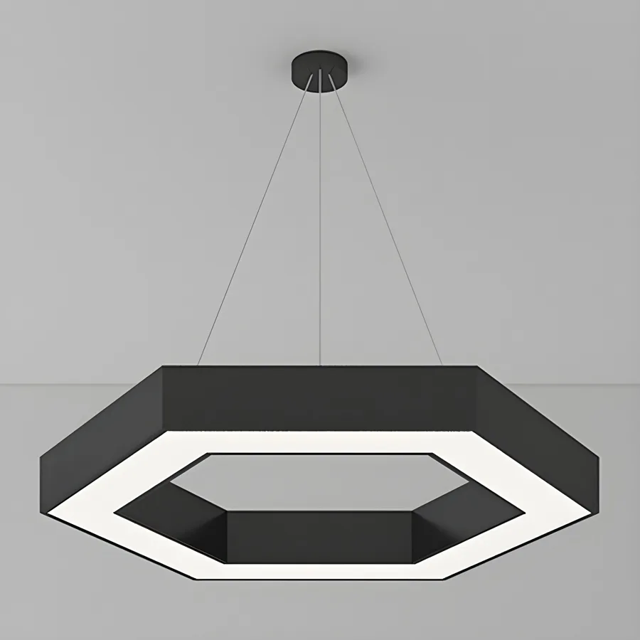 Black 1-Light Acrylic Geometric view 1