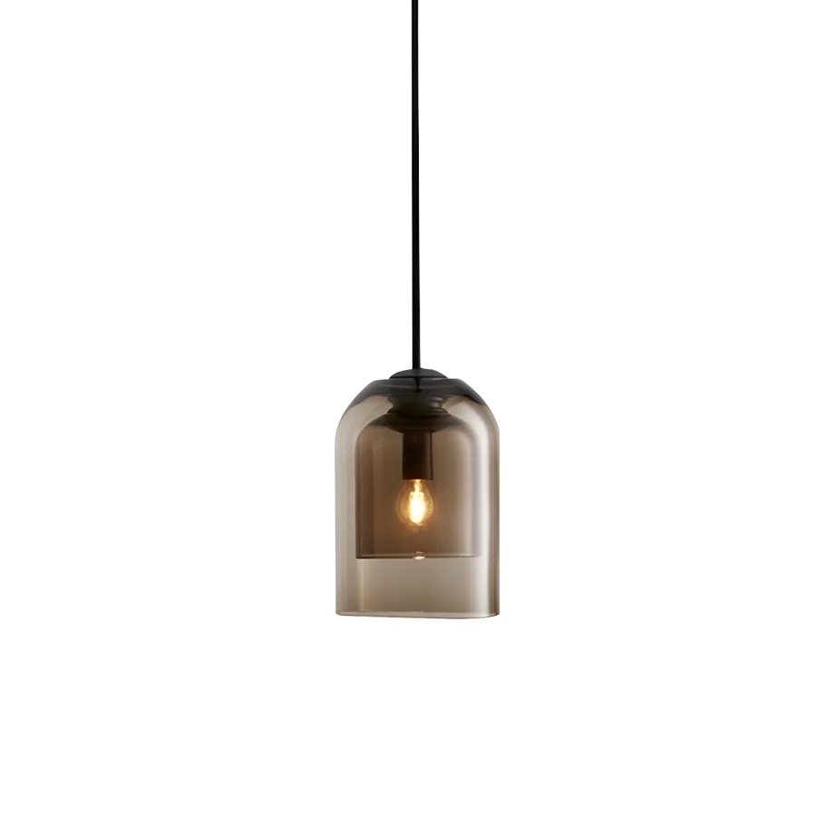 Smoke Gray 1-Light Glass Dome view 2