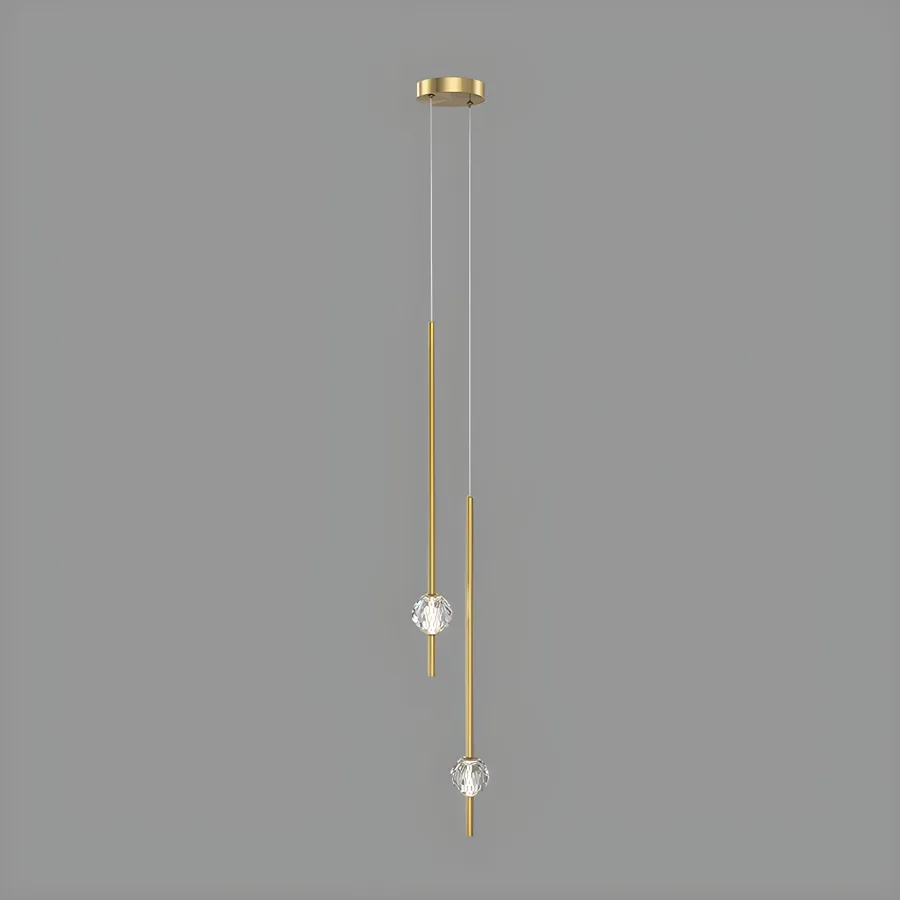Gold 2-Light Acrylic Linear view 1