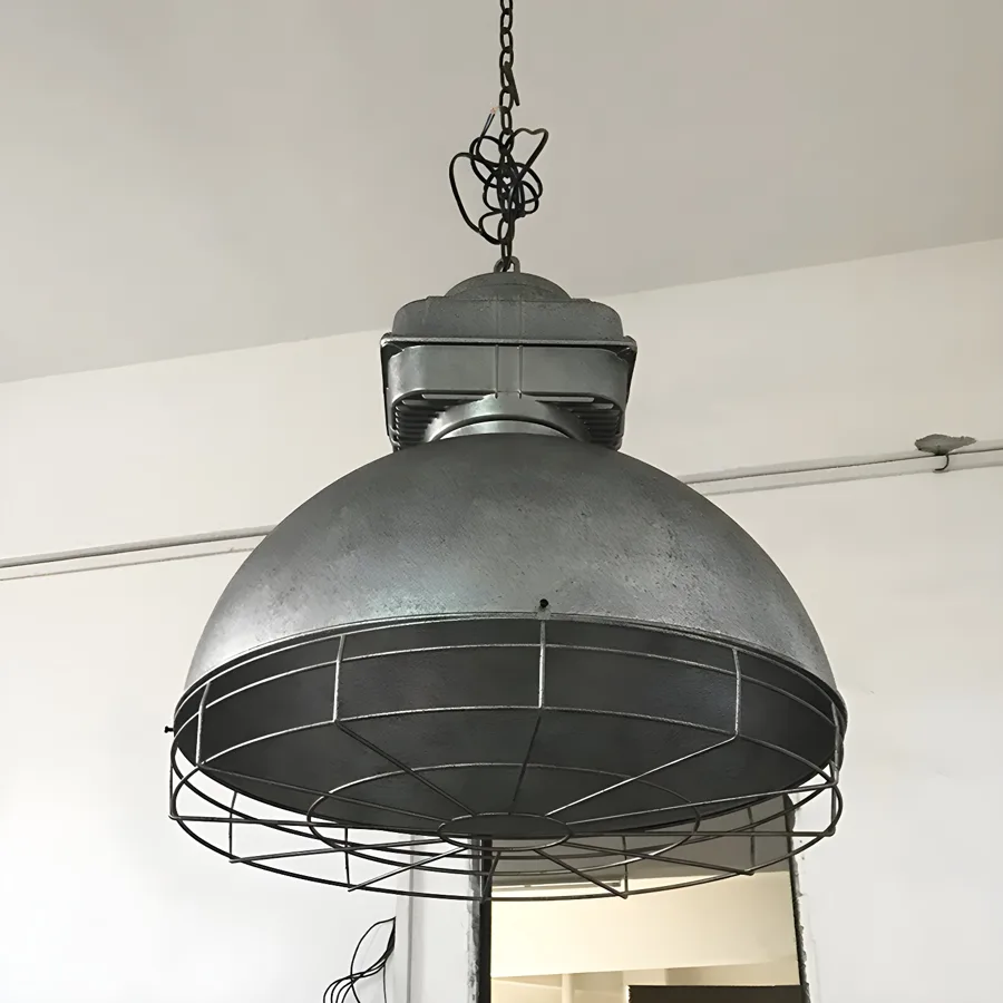 Antique Silver 1-Light Shaded view 1