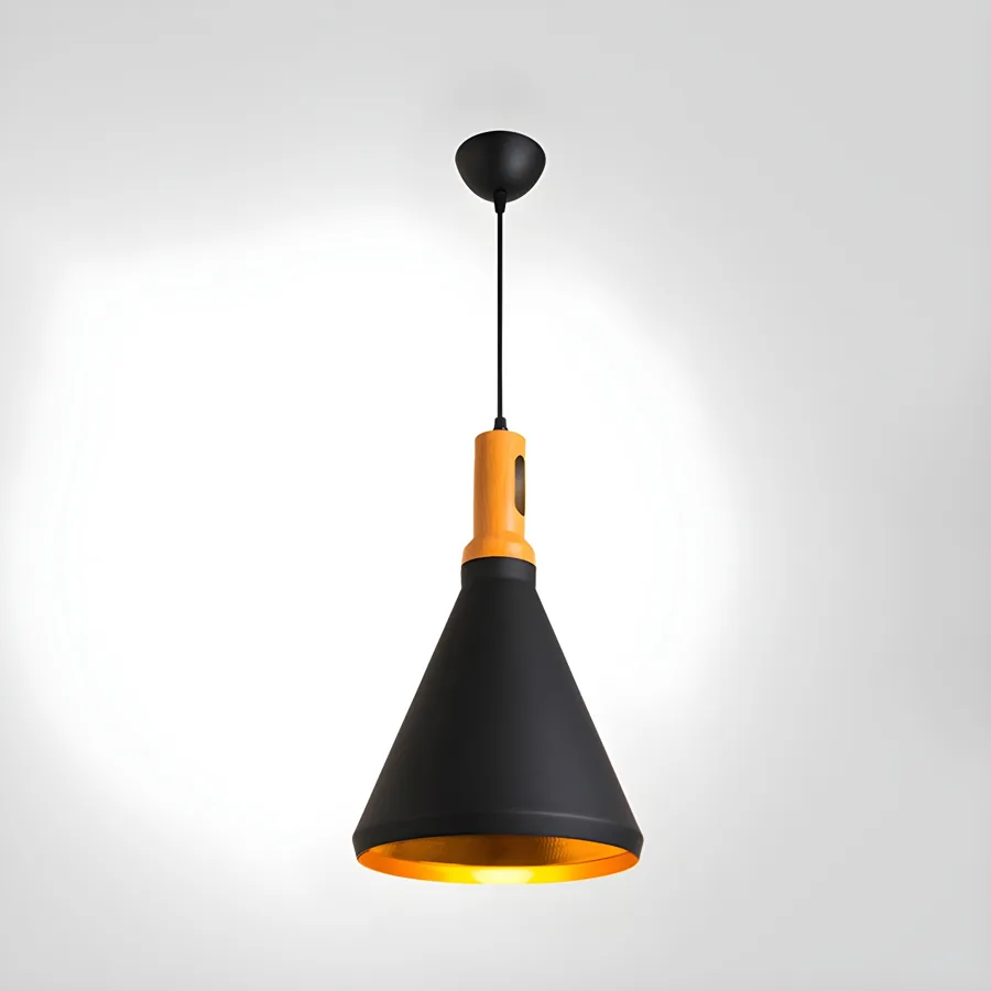 Black 1-Light Aluminum Geometric view 1