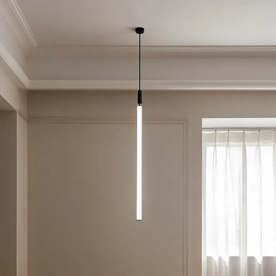 Black 1-Light Acrylic Cylinder view 2
