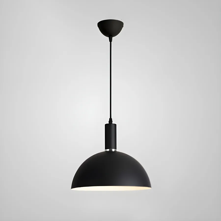 Black 1-Light Aluminum Bowl view 1