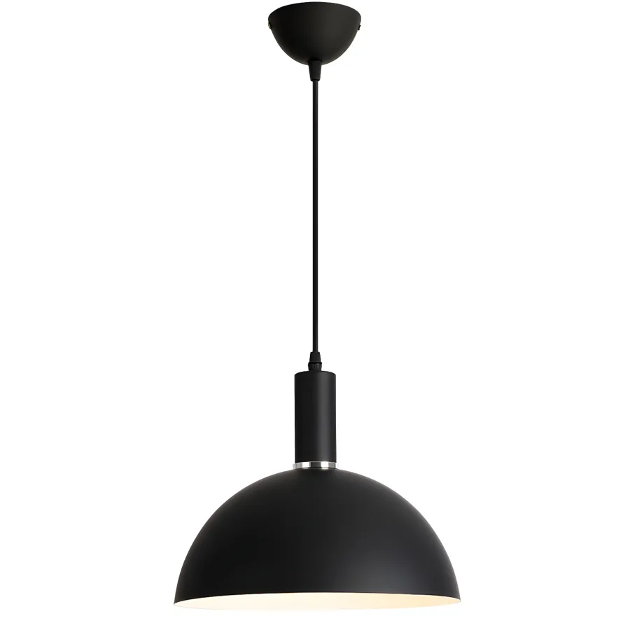 Black 1-Light Aluminum Bowl view 2