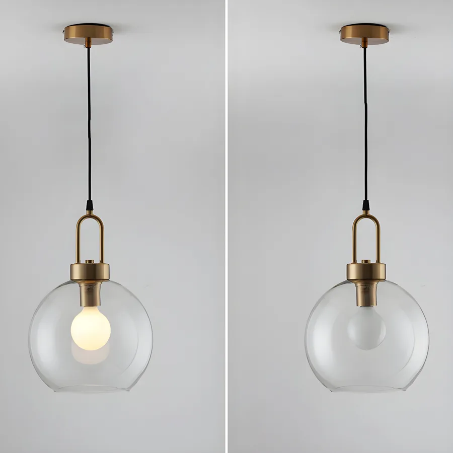 Clear 1-Light Glass Canister view 3