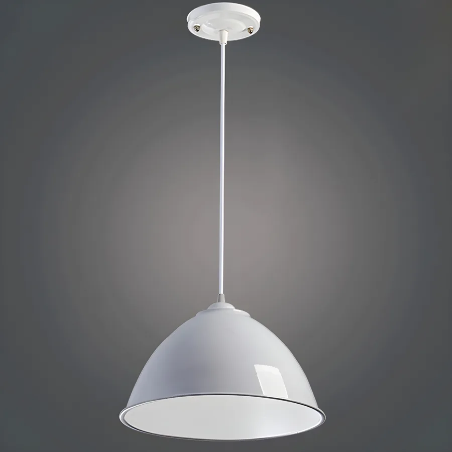 Black 1-Light Aluminum Dome view 2