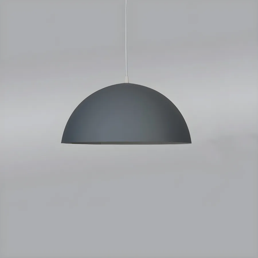 Black 1-Light Aluminum Bowl view 2