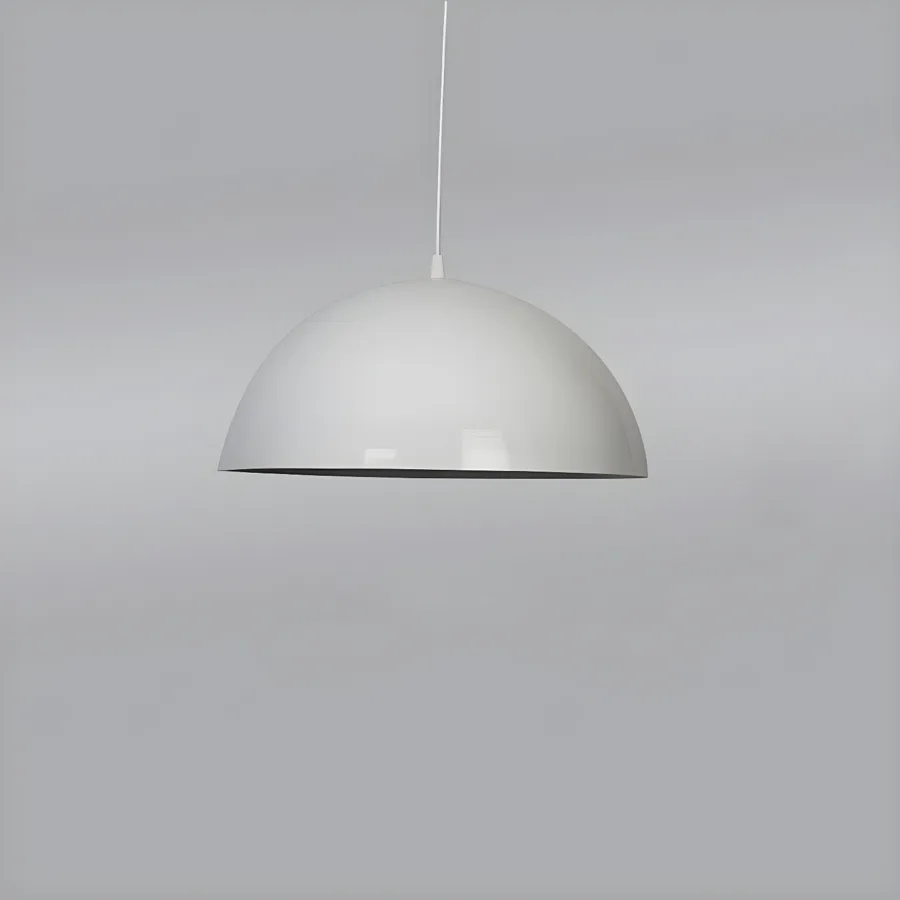 Black 1-Light Aluminum Bowl view 3
