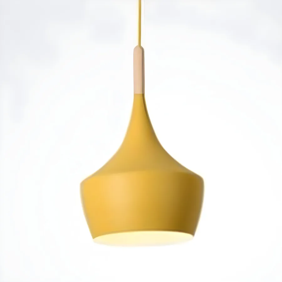 Yellow 1-Light Iron Geometric view 3