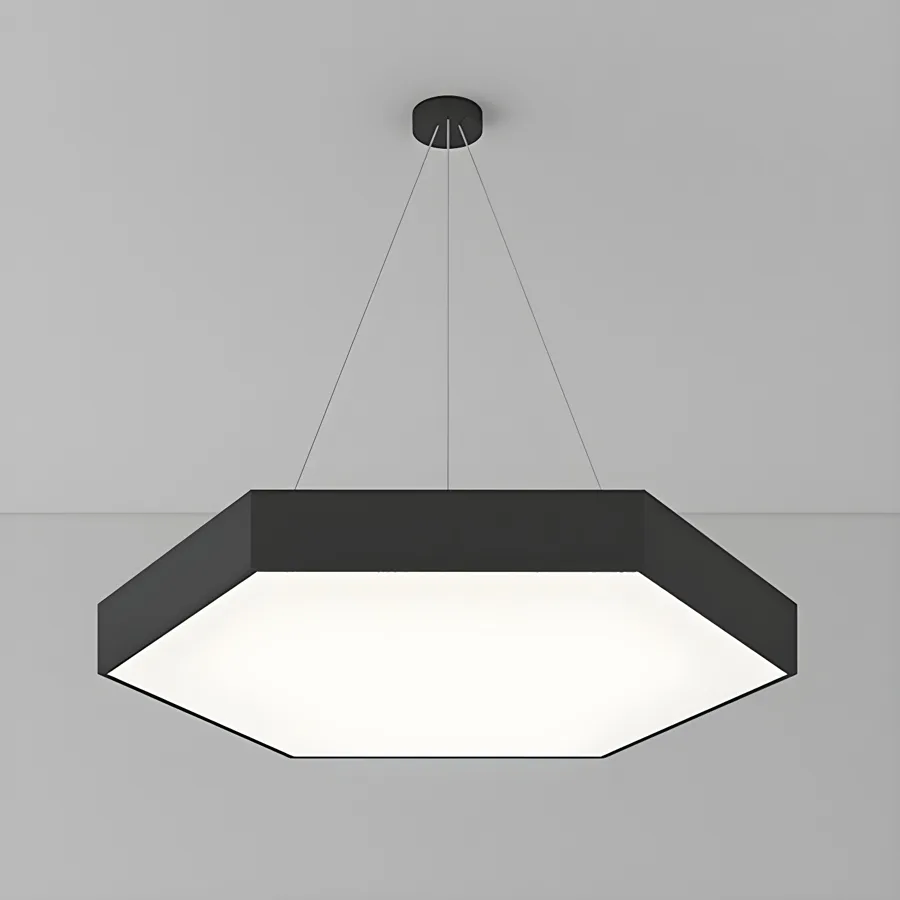 Black 1-Light Acrylic Geometric view 1