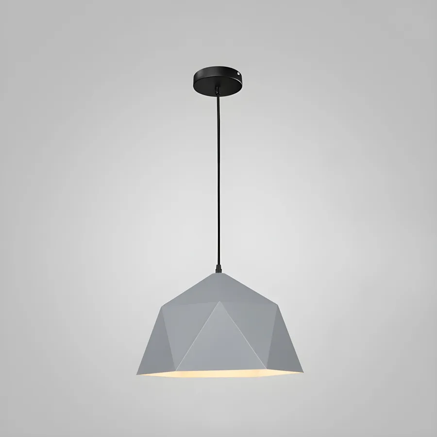 Yellow 1-Light Iron Geometric view 1